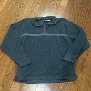 Men's Gray Quarter-Zip Sweater